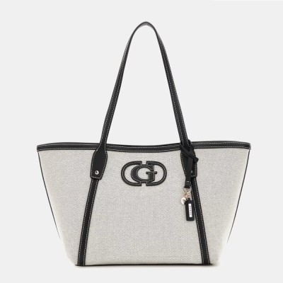 BOLSO SHOPPER GUESS SEBINA NATURAL/BLACK