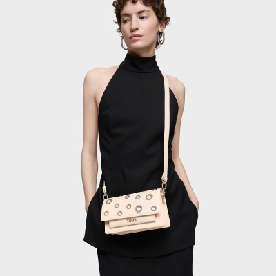 BOLSO TOUS PEQUEÑO AUDREE EYELETS BEIGE