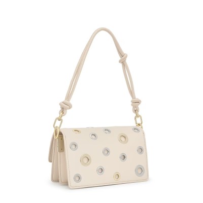 BOLSO TOUS PEQUEÑO AUDREE EYELETS BEIGE
