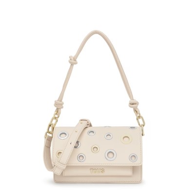 BOLSO TOUS PEQUEÑO AUDREE EYELETS BEIGE