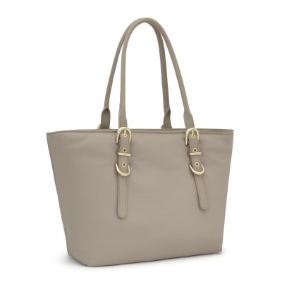 BOLSO TOUS SHOPPER BUCKLES SOFT TOPO