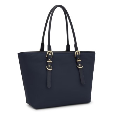 BOLSO TOUS SHOPPER BUCKLES SOFT AZUL MARINO