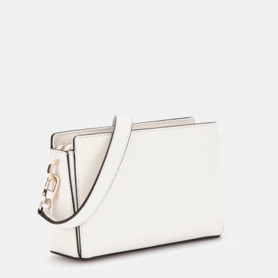 BOLSO BANDOLERA GUESS NASTRA BLANCO ROTO