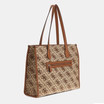 BOLSO SHOPPER GUESS SILVANA LATTE LOGO