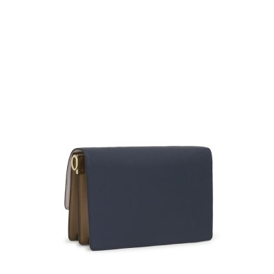 BOLSO TOUS AUDREE SAFFIANO AZUL ROSA