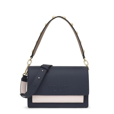 BOLSO TOUS AUDREE SAFFIANO AZUL ROSA