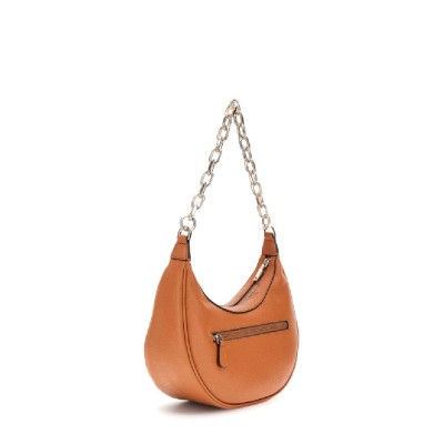 BOLSO BANDOLERA GUESS HOBO CIRCE COGNAC