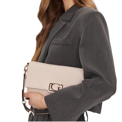 BOLSO BANDOLERA GUESS CIRCE BEIGE