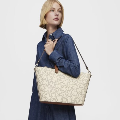 BOLSO TOUS SHOPPER KAOS ICON XL BEIGE