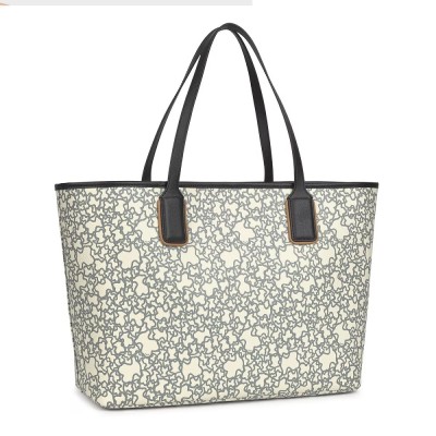 BOLSO TOUS K TOTE BEIGE NEGRO
