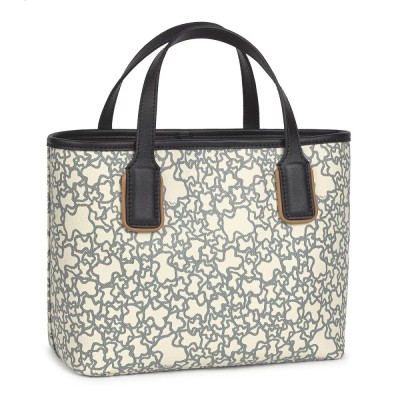 BOLSO TOUS MINI KAOS BEIGE Y NEGRO