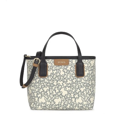 BOLSO TOUS MINI KAOS BEIGE Y NEGRO